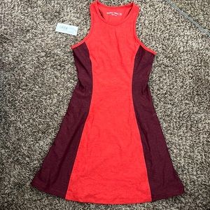 NWT Outdoor Voices Athena Dress XS Poppy/Shiraz color!